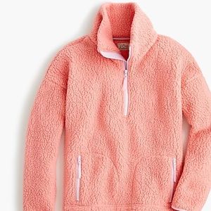J.Crew Polartec® sherpa fleece half-zip pullover